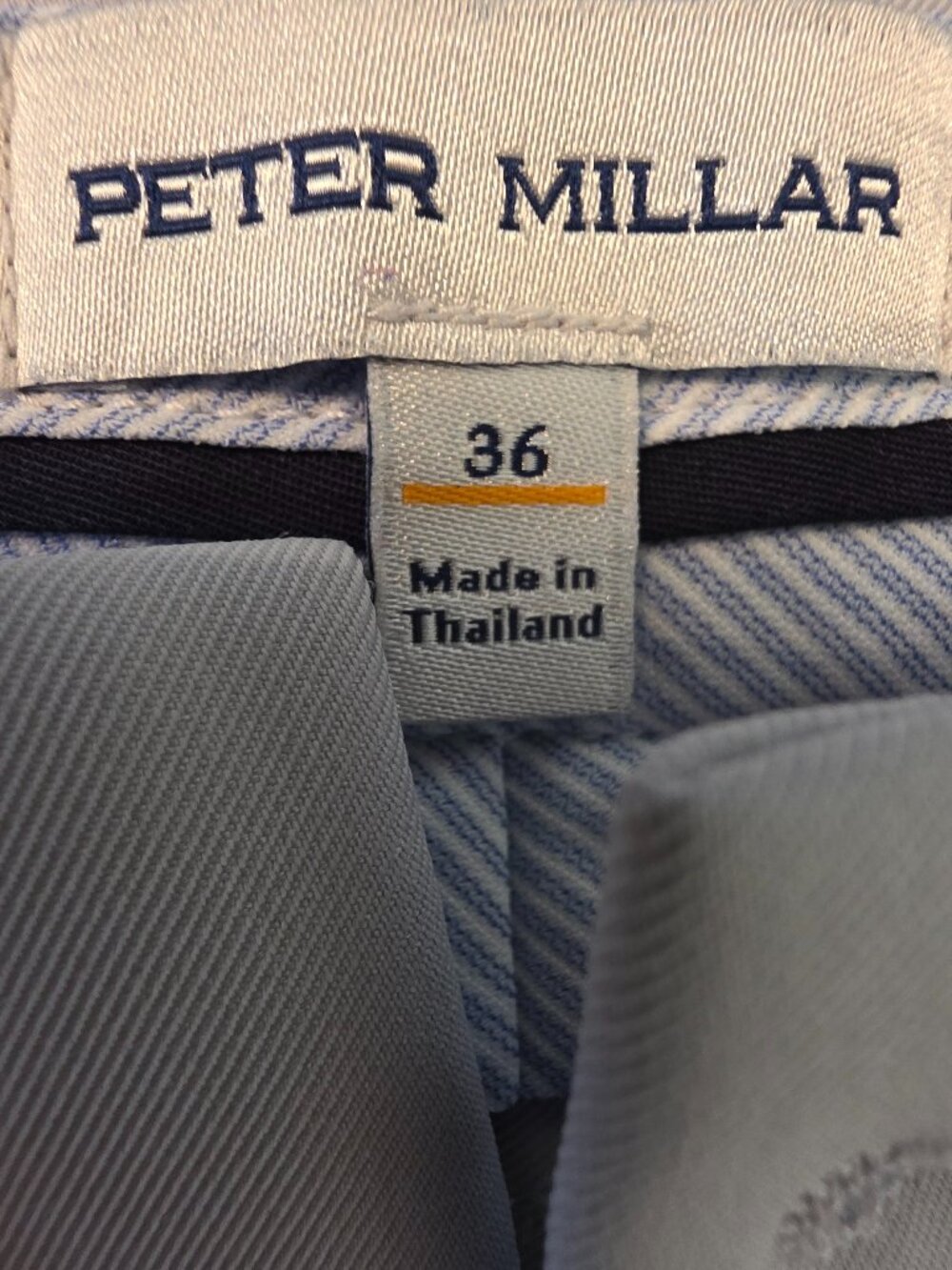 Peter Millar Performance Khaki Golf Shorts, Men's Size 36 - Picture 8 of 10